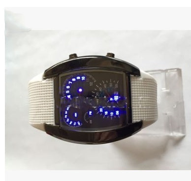 Led electronic aviation watch men's fashion sports dashboard creative watch