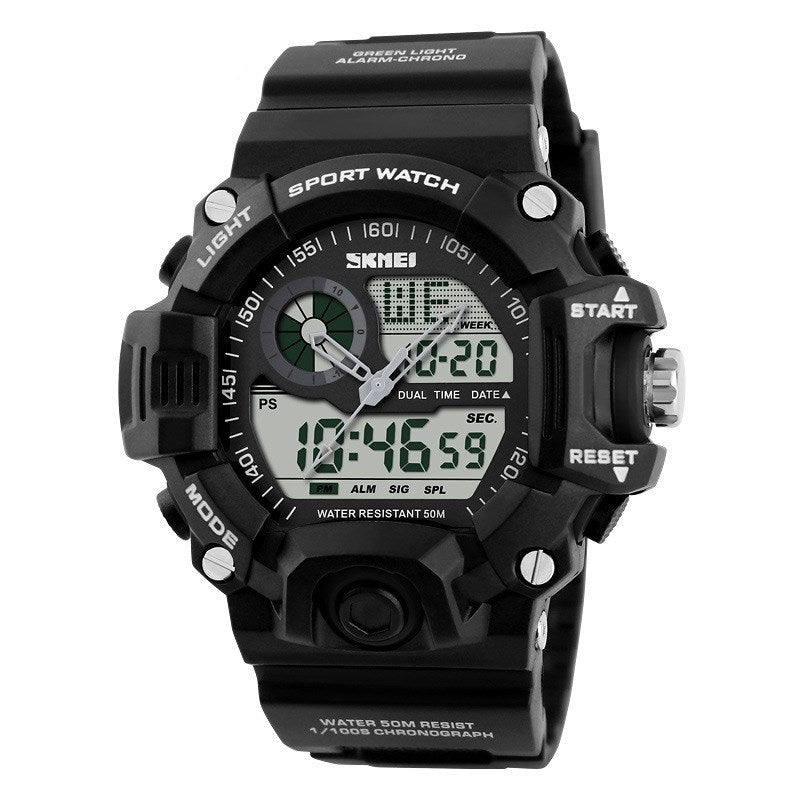 Camouflage waterproof electronic watch