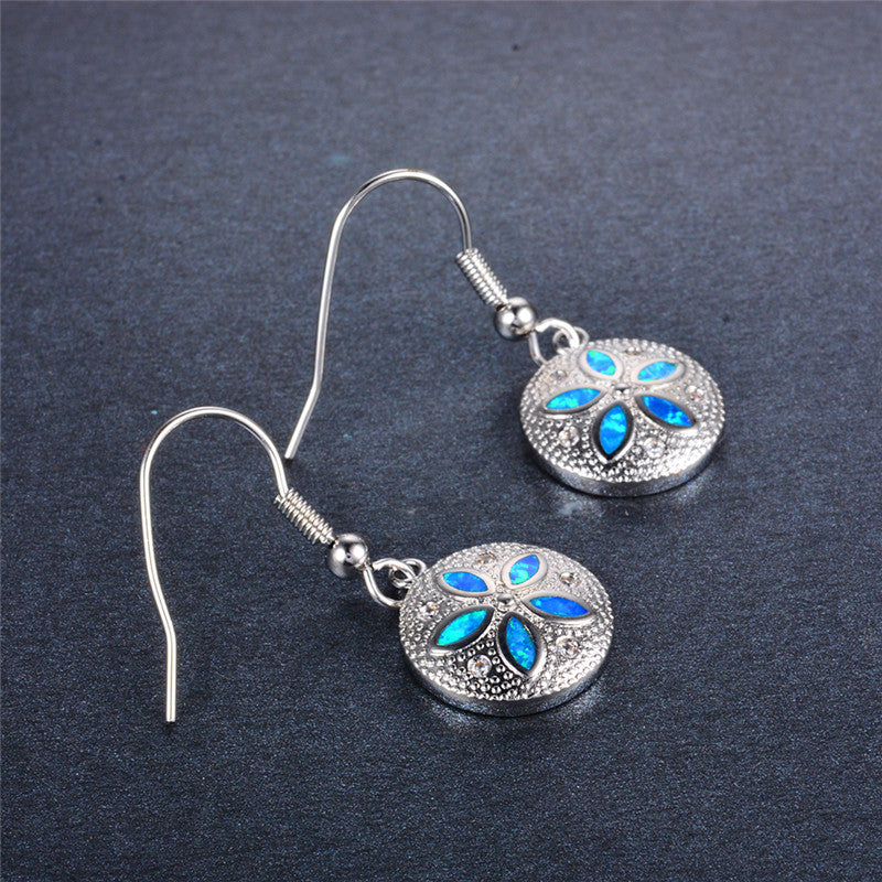 S925 sterling silver flower type ladies pendant earrings