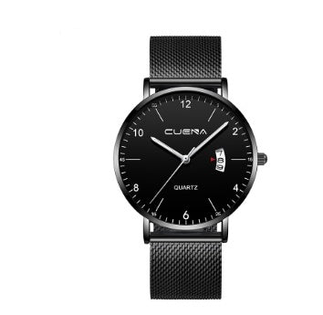 Ultra-thin quartz watch with calendar