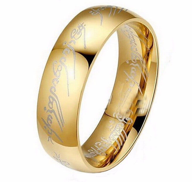 ZORCVENS Midi Stainless Steel One Color Power Ring Gold Ring Wedding Ring Lovers Fashion Jewelry Women's Wholesale