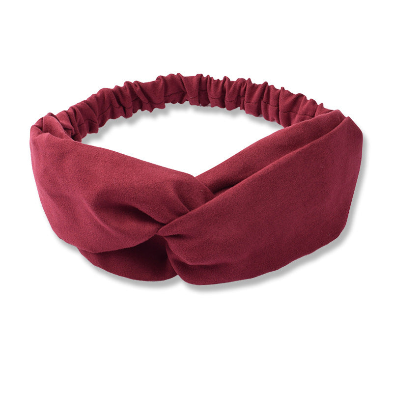 Suede Face Wash Headband Literary Fashion