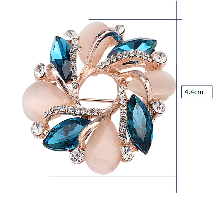 Bauhinia Brooch With Diamonds And Gemstones