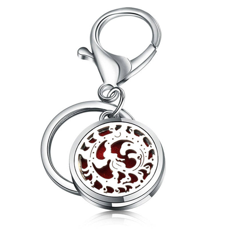 Perfume Key Chain Stainless Steel Essential Oil Diffuser