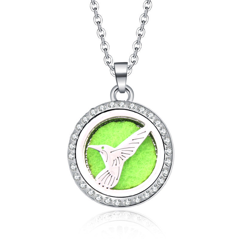 Women's Aromatherapy Oil Round Necklace