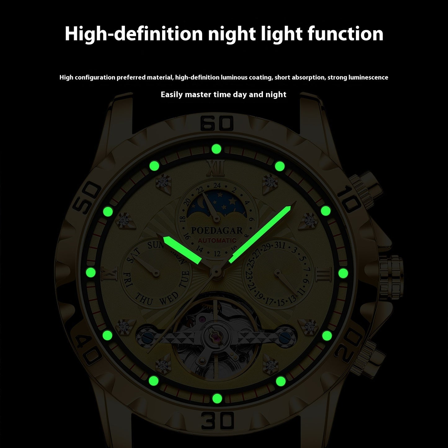 Men's Luxury Multifunctional Mechanical Watch