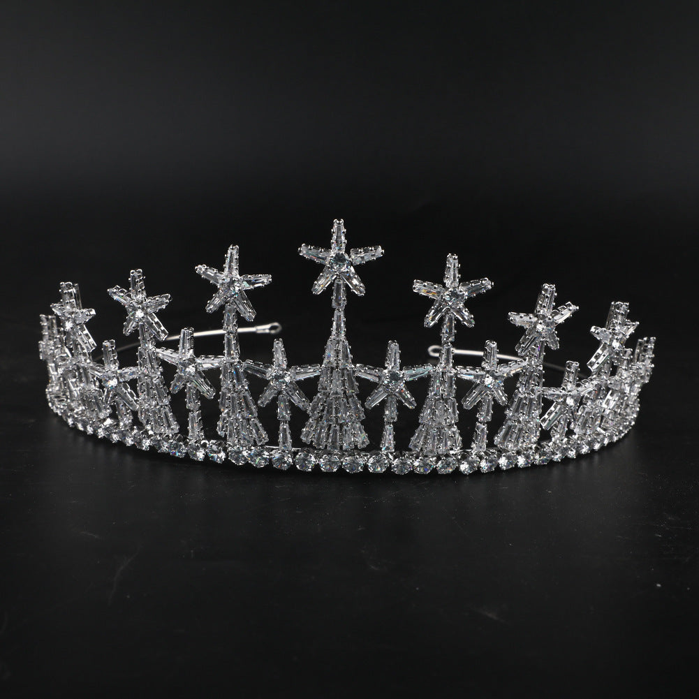 Radiant Zircon Bridal Crown