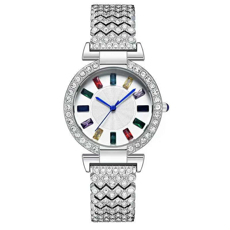 Full Diamond Quartz Bracelet Watch Fashion All-match Fashion Wrist Watch