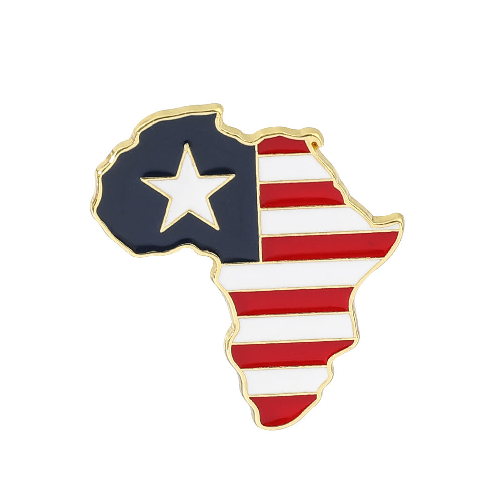 Africa Map Nigeria Somalia Mozambique Brooch Accessories