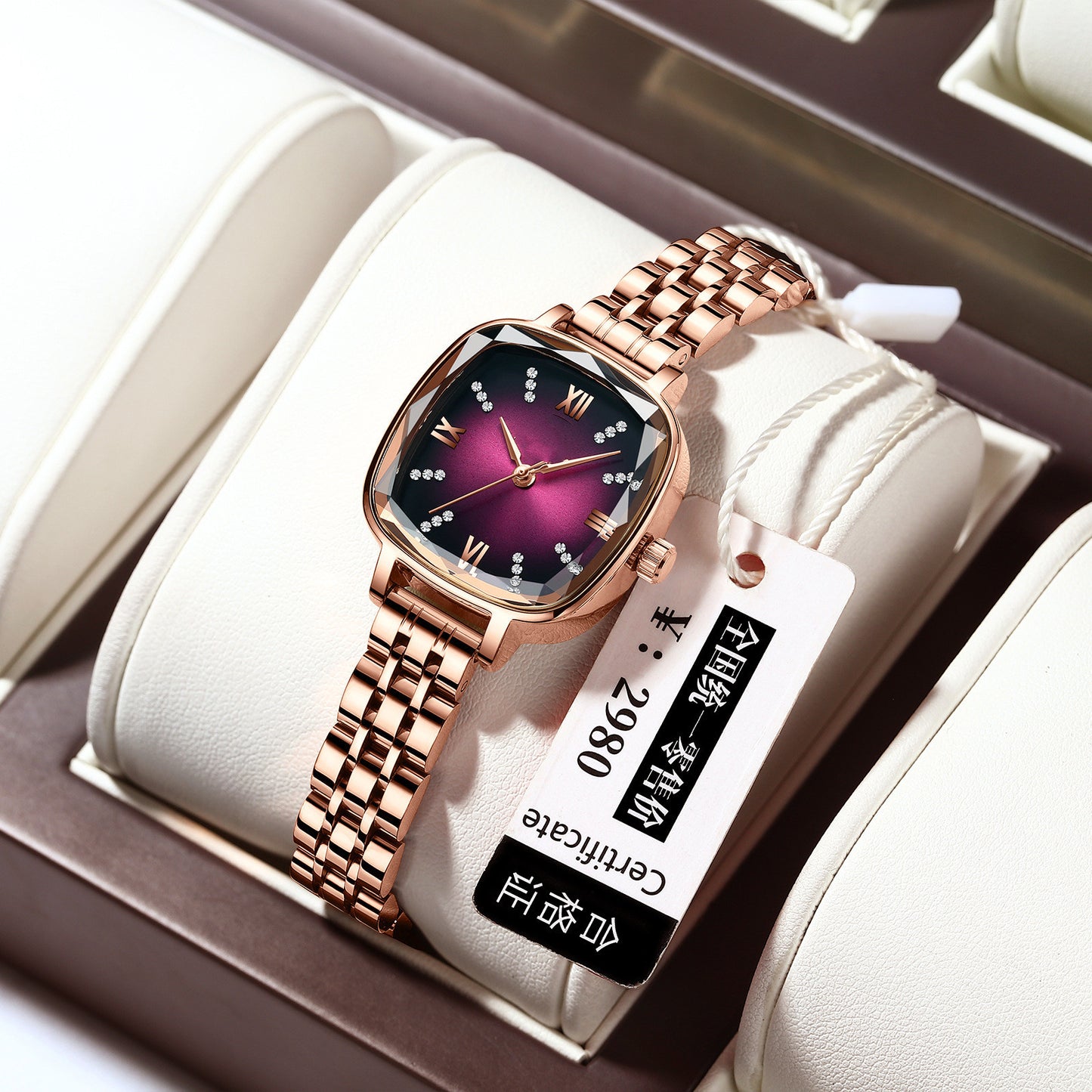 Women's Fashion Waterproof Solid Steel Strap Watch