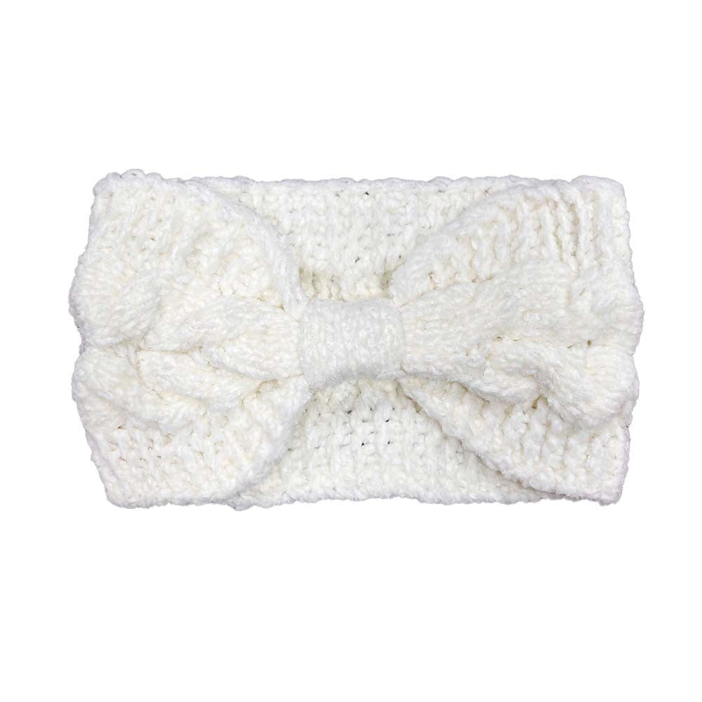 Fried Dough Twist Bow Knitted Hair Band Cheney Warm