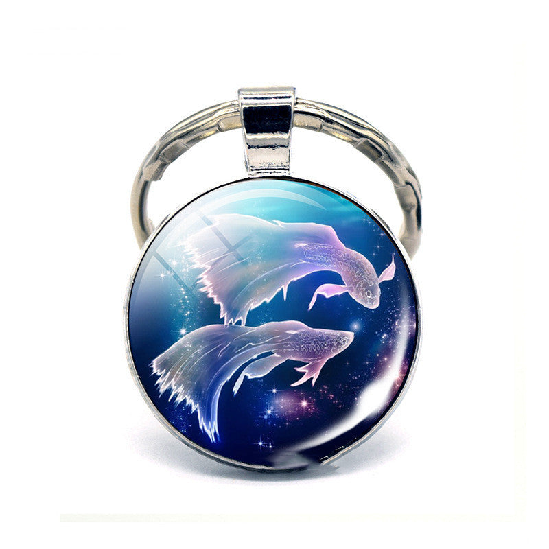 Twelve Constellation Keychain Birthday Gift