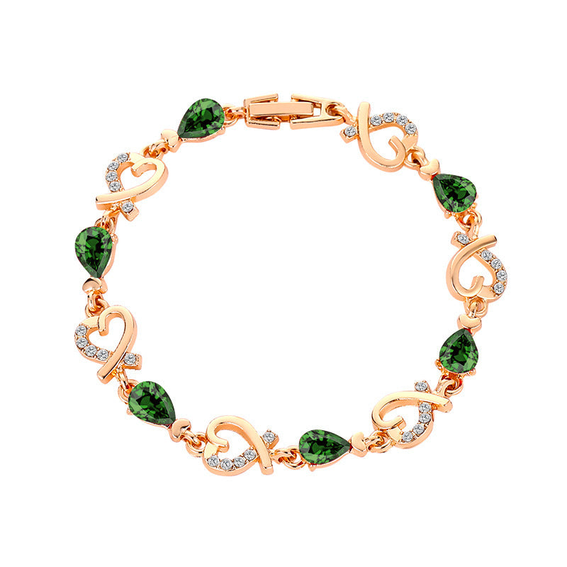 Radiant Heart Hollow Bracelet