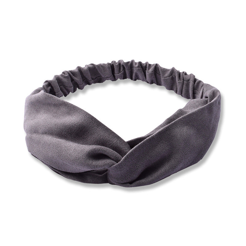 Suede Face Wash Headband Literary Fashion