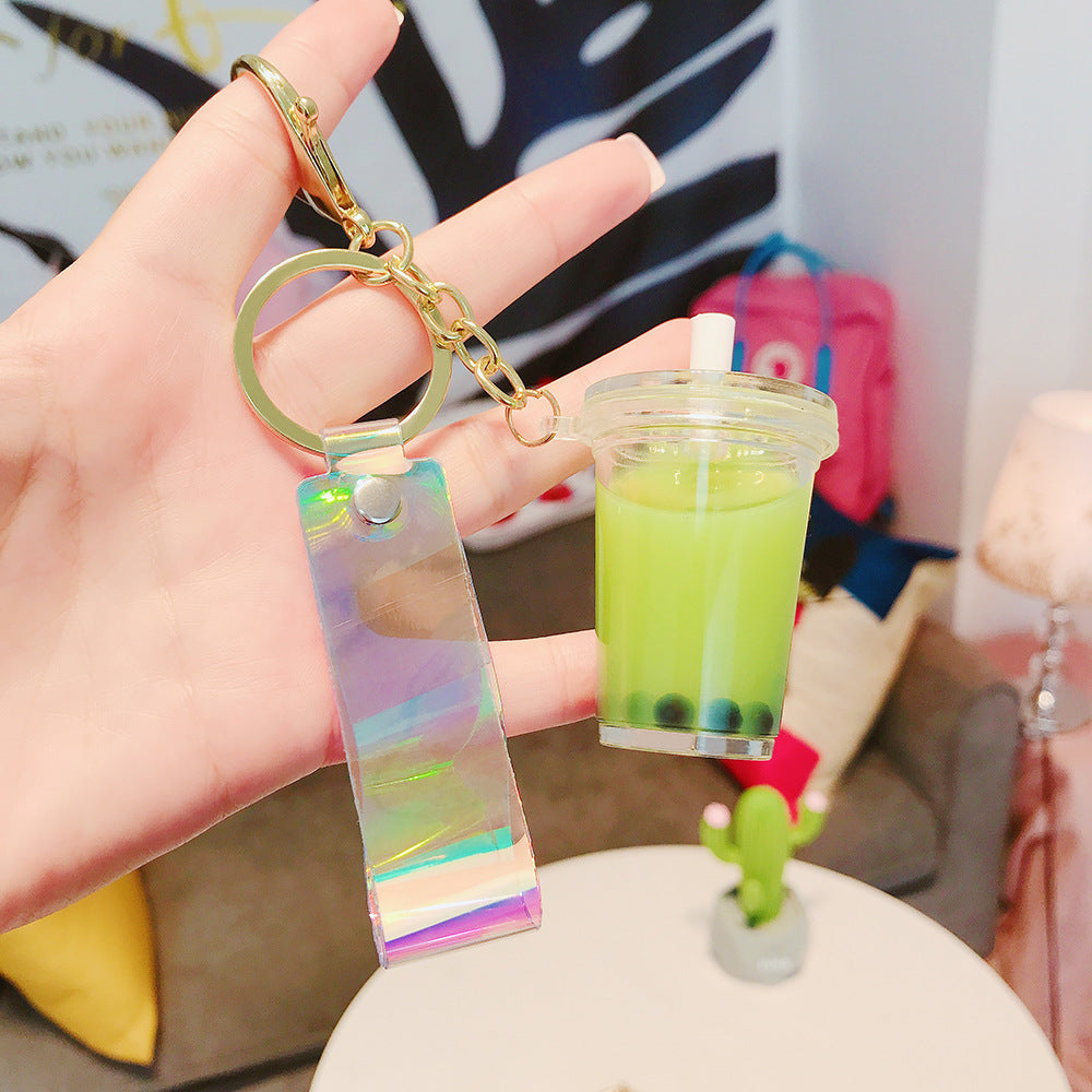 Acrylic Small Gift Simulation Beverage Keychain