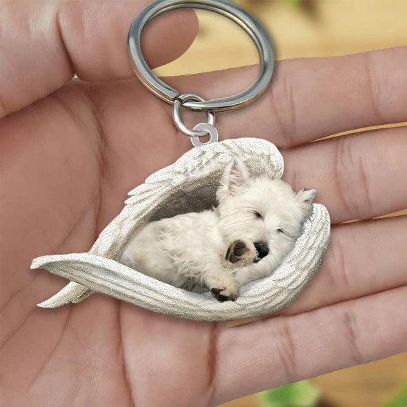 Creative Fashion Cute Dog-shaped Acrylic Keychain