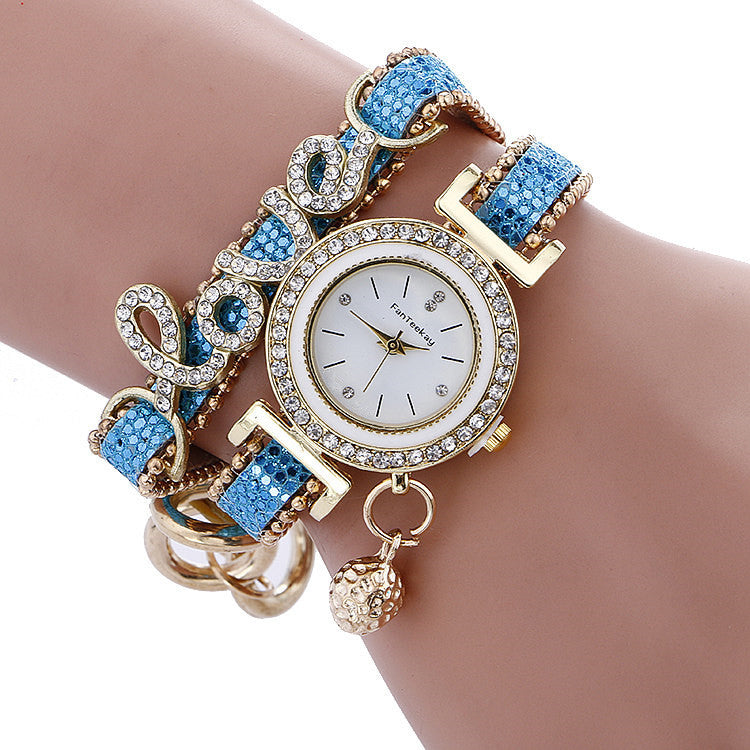 Bracelet watch sequin bracelet watch