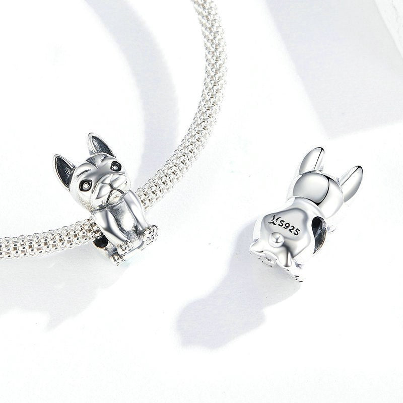 Dog sterling silver pendant