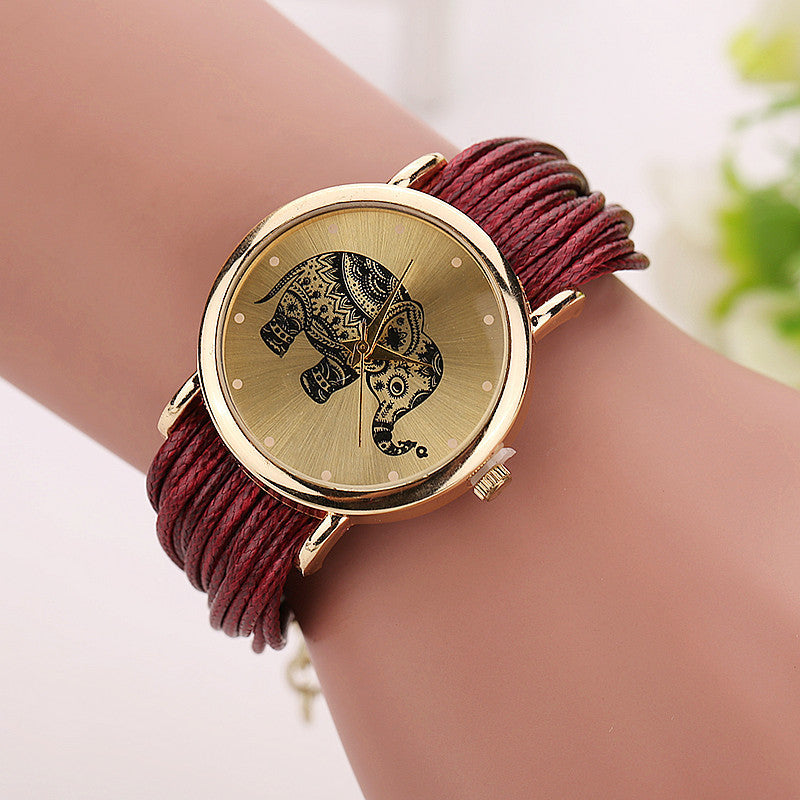 Creative elephant watch