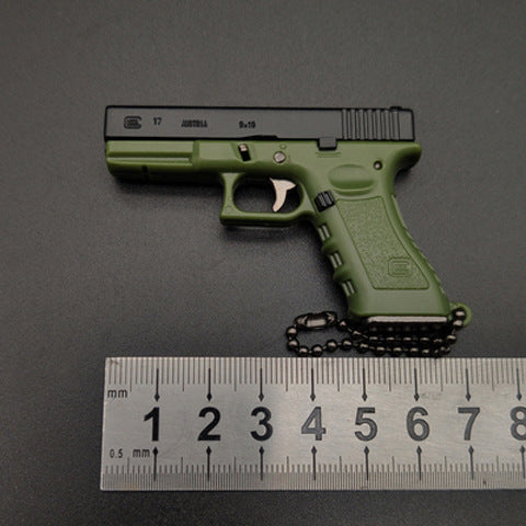 G17 Half Alloy Key Ring Model Guns Pendant Gift Toys