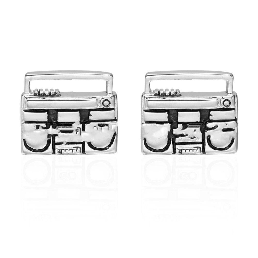 French Music Radio Cufflinks Shirt Accessories