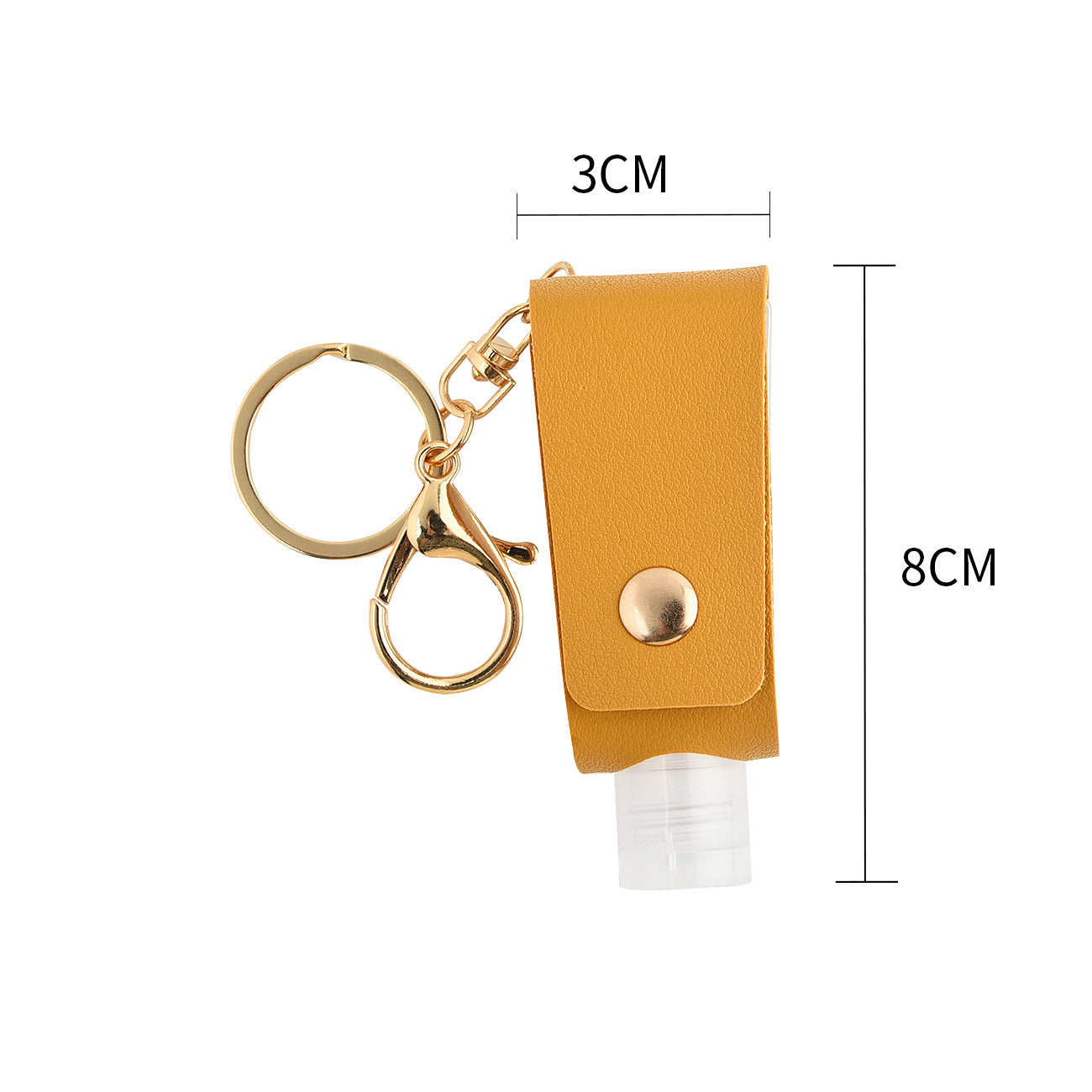 T-shaped PU Leather Key Chain