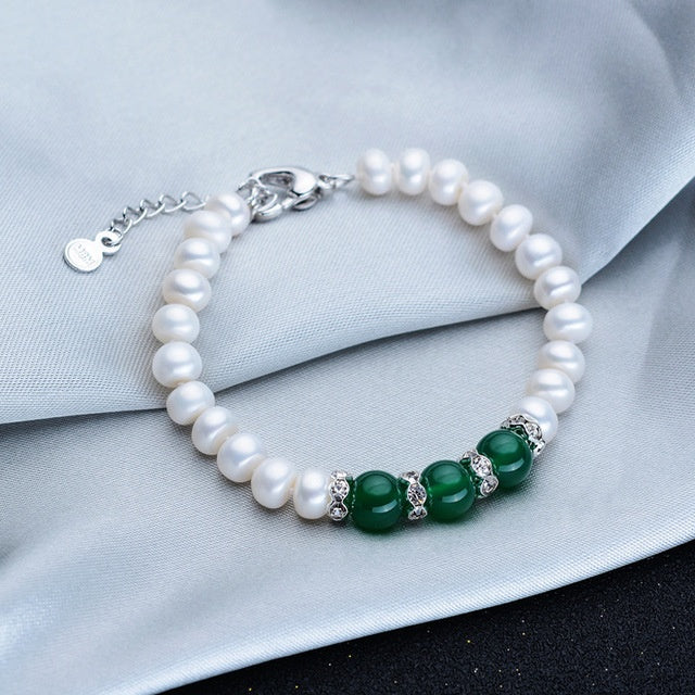 Agate Pearl Jewelry Set