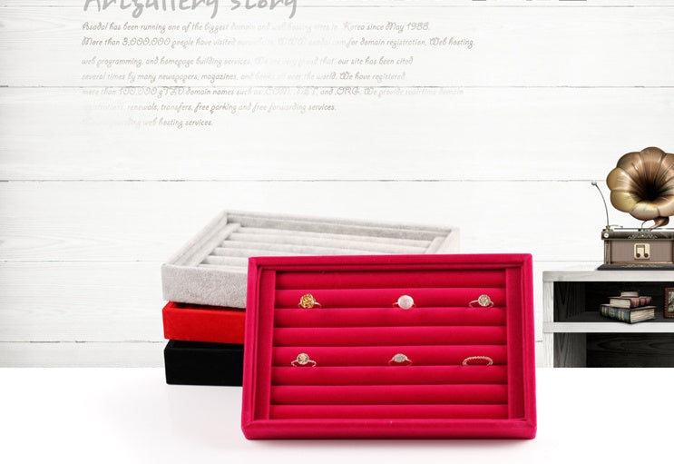 Versatile Jewelry Ring Plate Storage