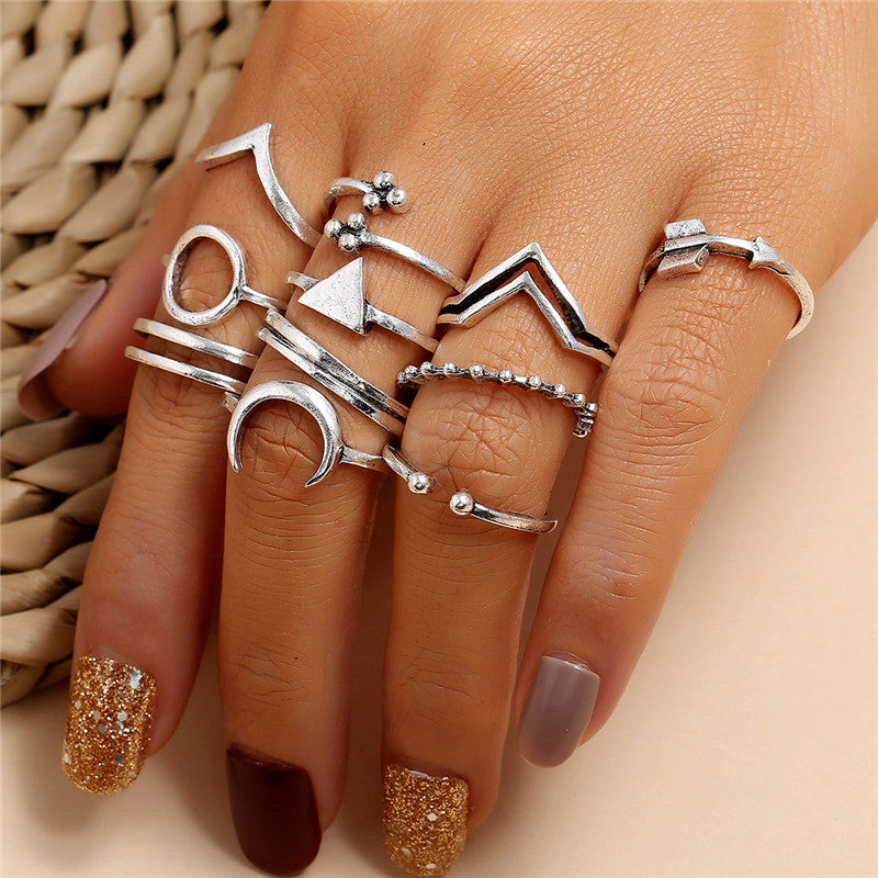 Retro women's joint ring ring set