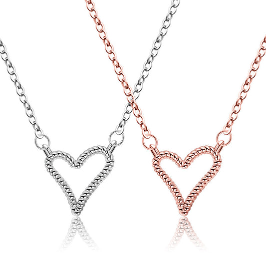 Sterling silver heart-shaped jewelry