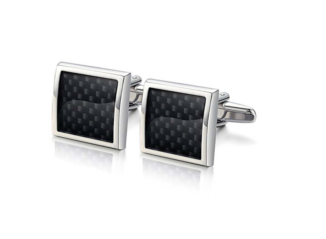 High quality French shirt cufflinks Carbon fiber cuffs Dresses Umbrella cufflinks