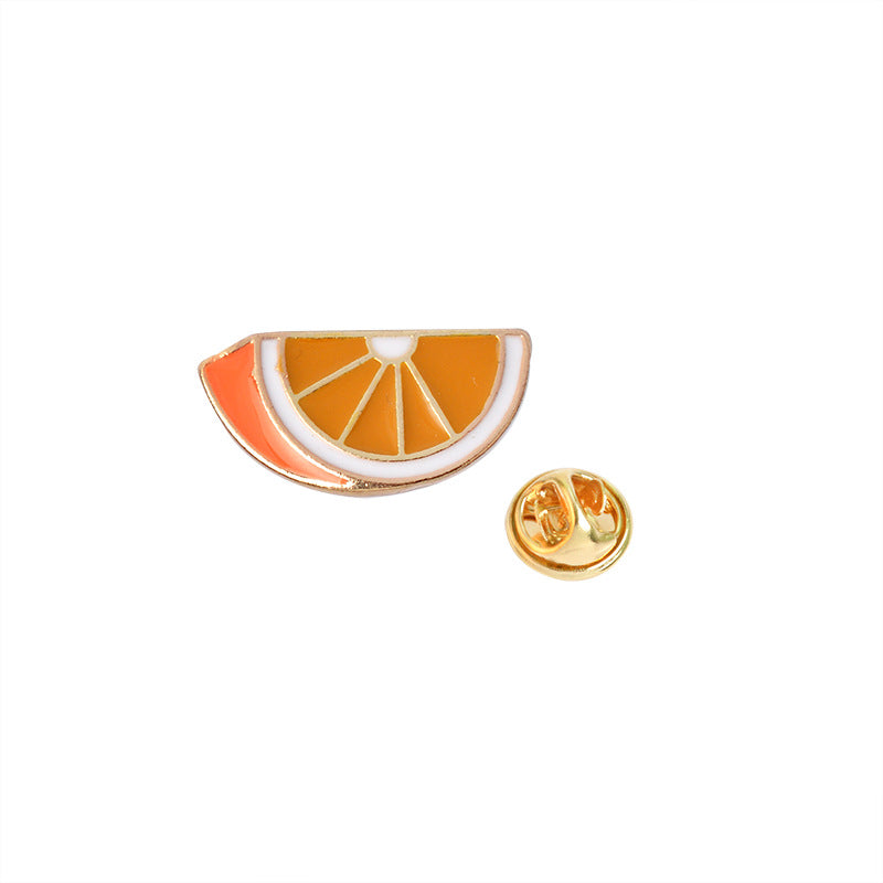 Cartoon Fruit Enamel Alloy Brooch