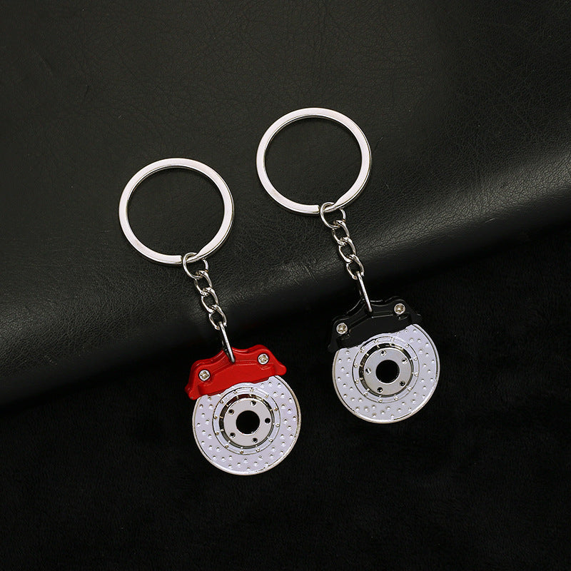 Home Rotating Brake Disc Shape Keychain