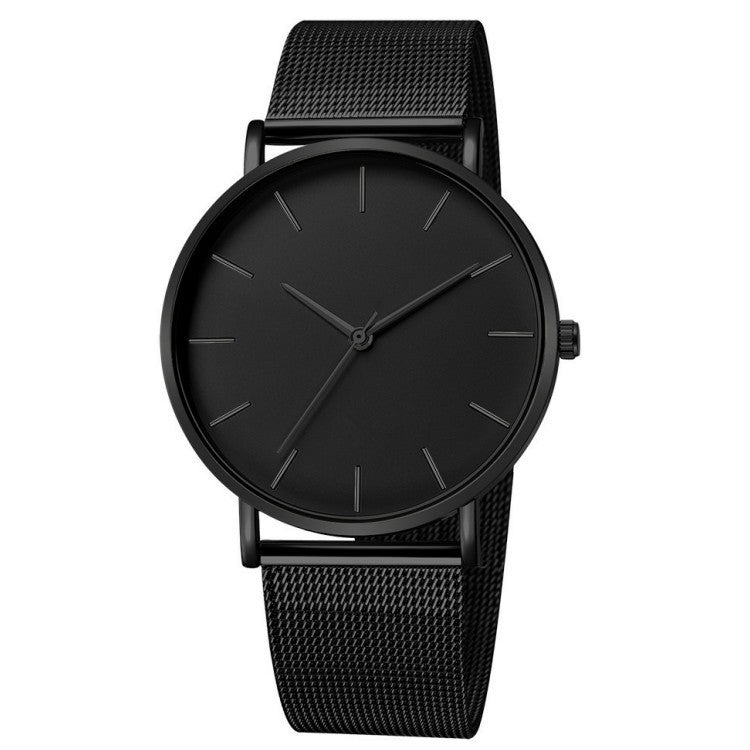 Mesh belt men's watch