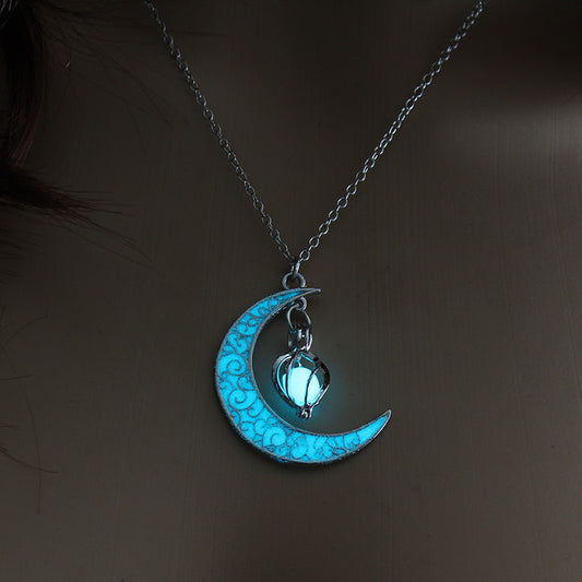 Luminous Glow-in-the-Dark Pendant Necklace