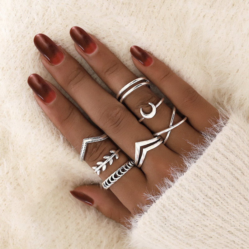 Retro women's joint ring ring set