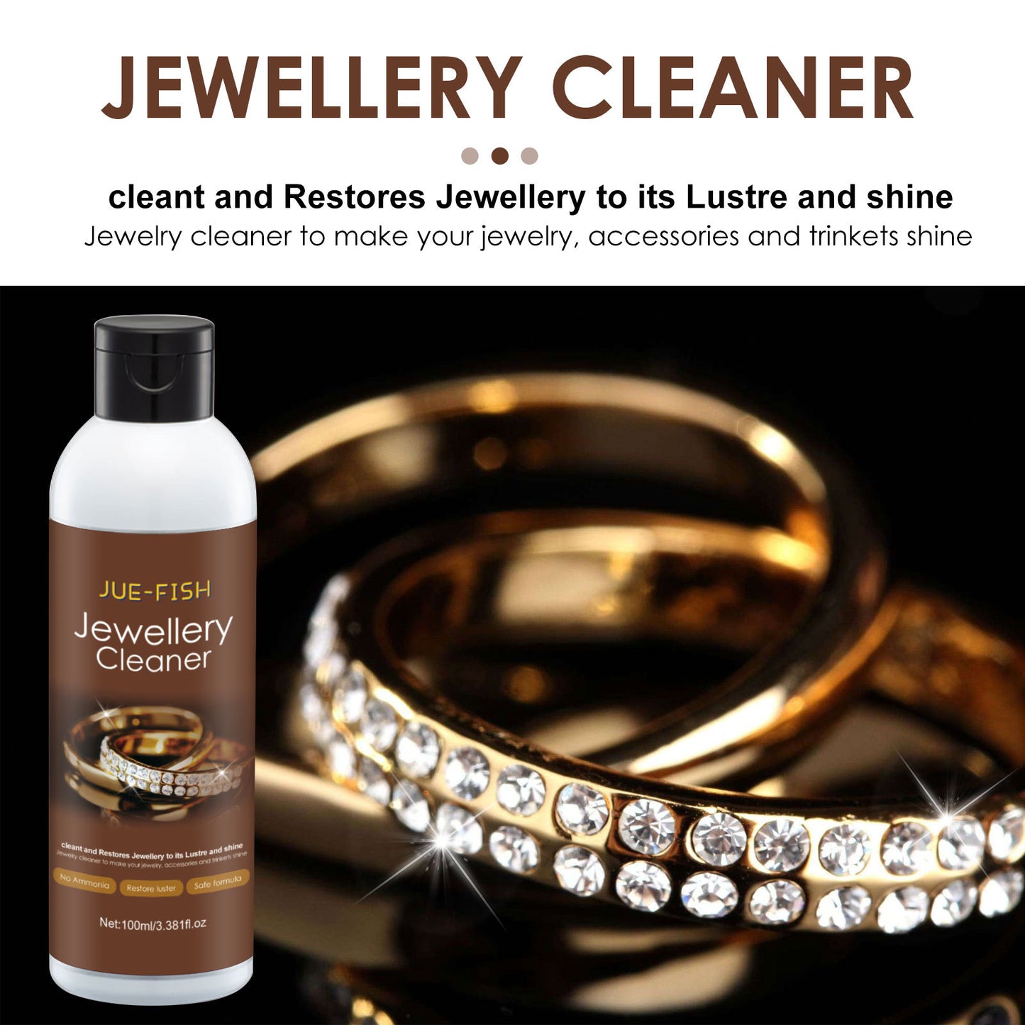 Gold Ring Necklace Dial Maintenance Cleaning Rust Removal Jewelry Cleaning Agent