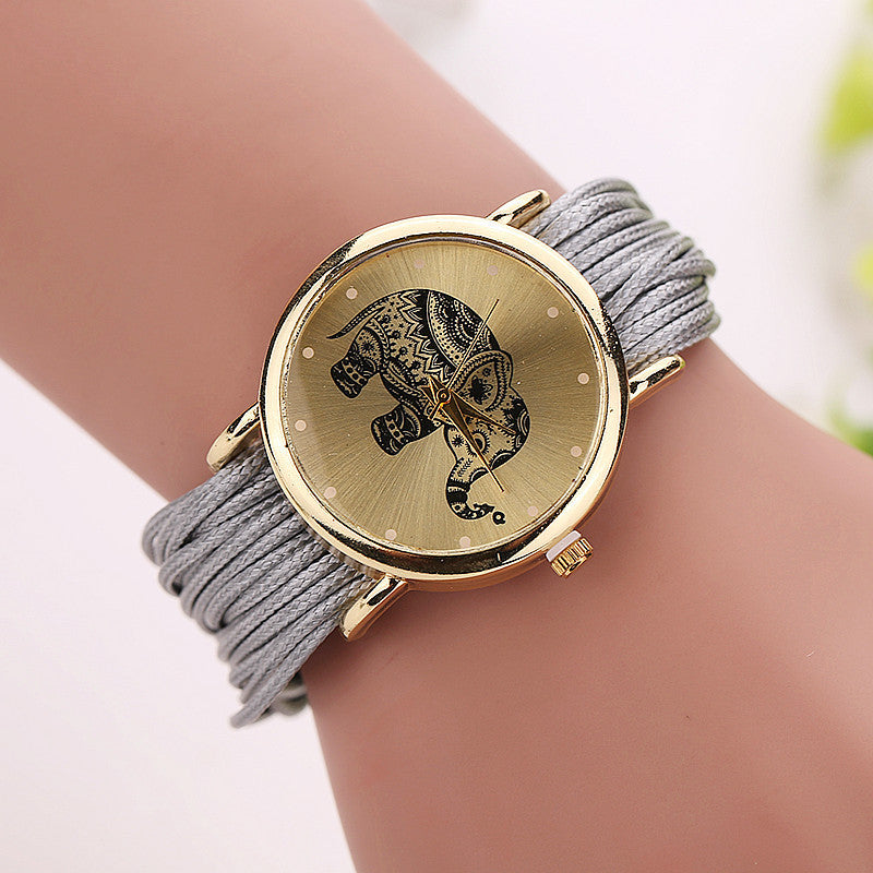 Creative elephant watch