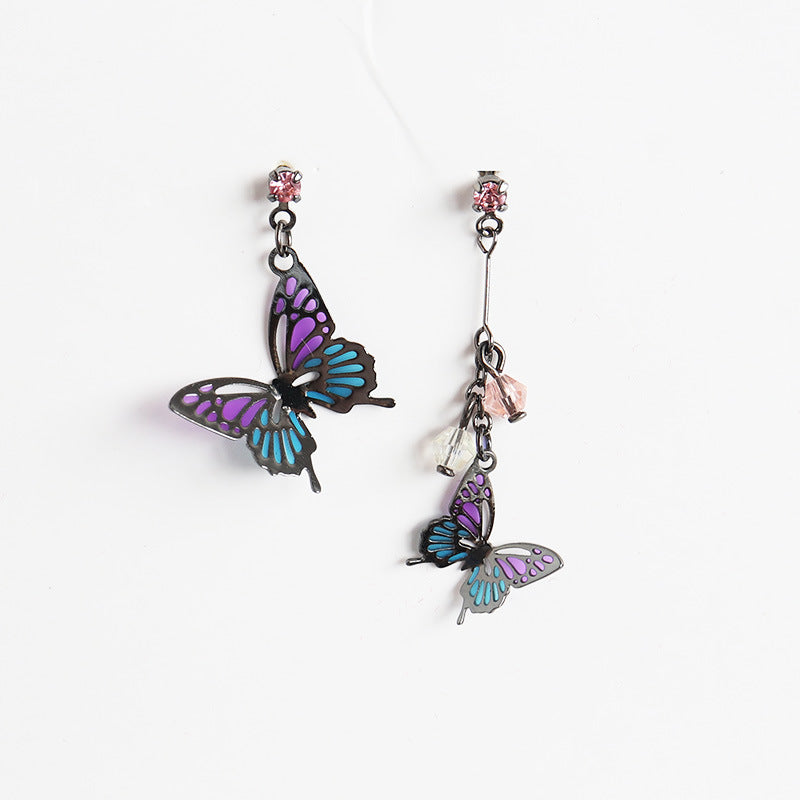 Asymmetric Butterfly Earrings Fashion Ear Clip