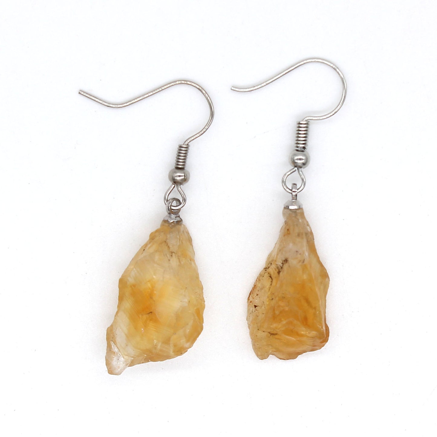 Natural Crystal Unshaped Rough Stone Earrings Earrings