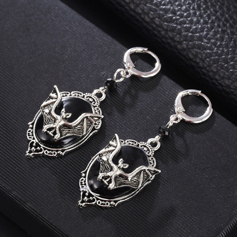 Halloween bat earrings