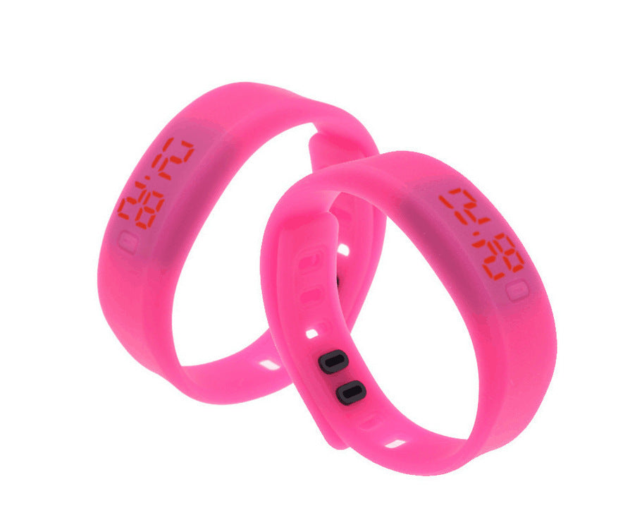 Fashion red light LED bracelet silicone wrist