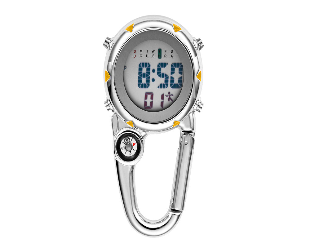 Carabiner stainless steel electronic watch