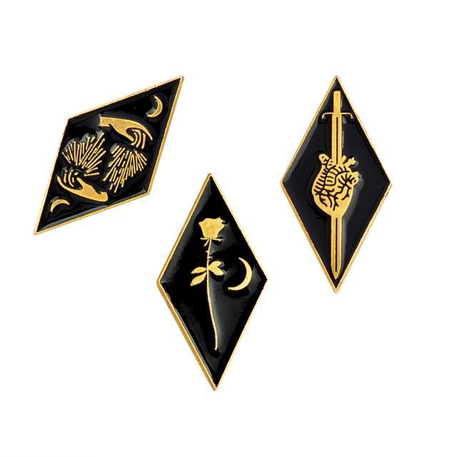 Bold Punk Metal Brooches