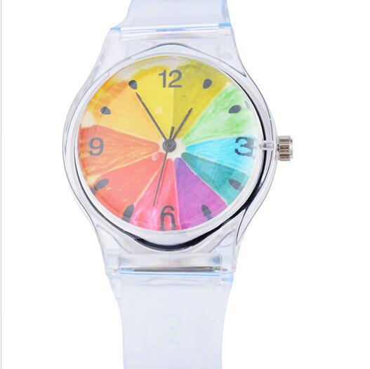 Plastic Transparent PVC Watch Small  Watch Ladies