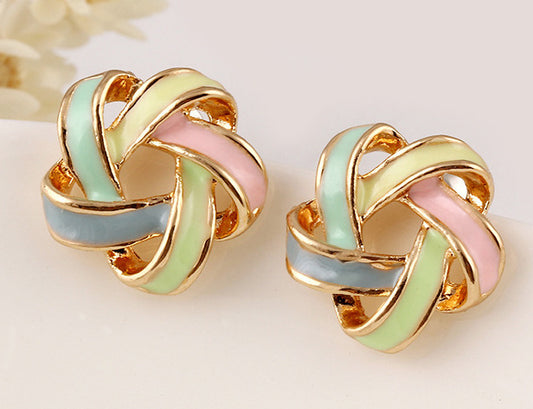 Twisted Spiral All-match Earrings