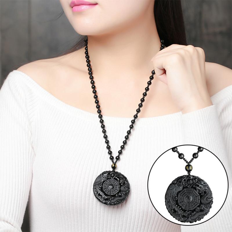 Lucky Pendant Black Chains