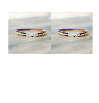 Pride bracelet Rainbow rope braided bracelet