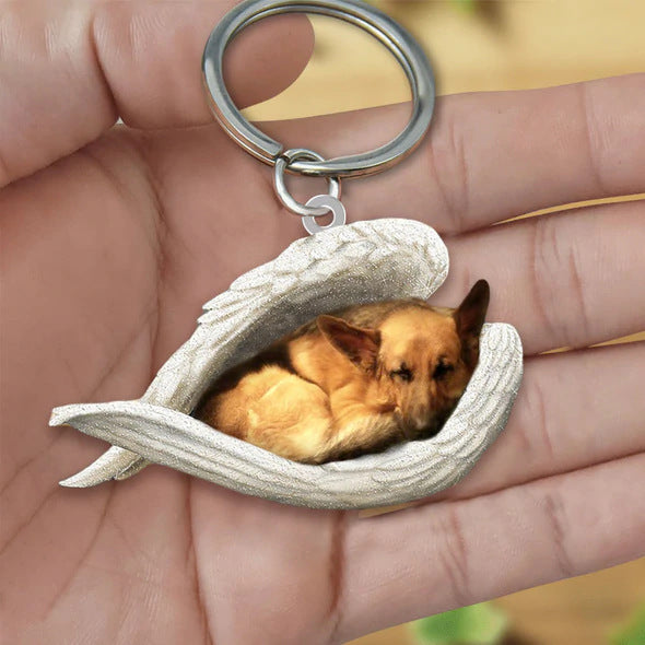 Creative Fashion Cute Dog-shaped Acrylic Keychain