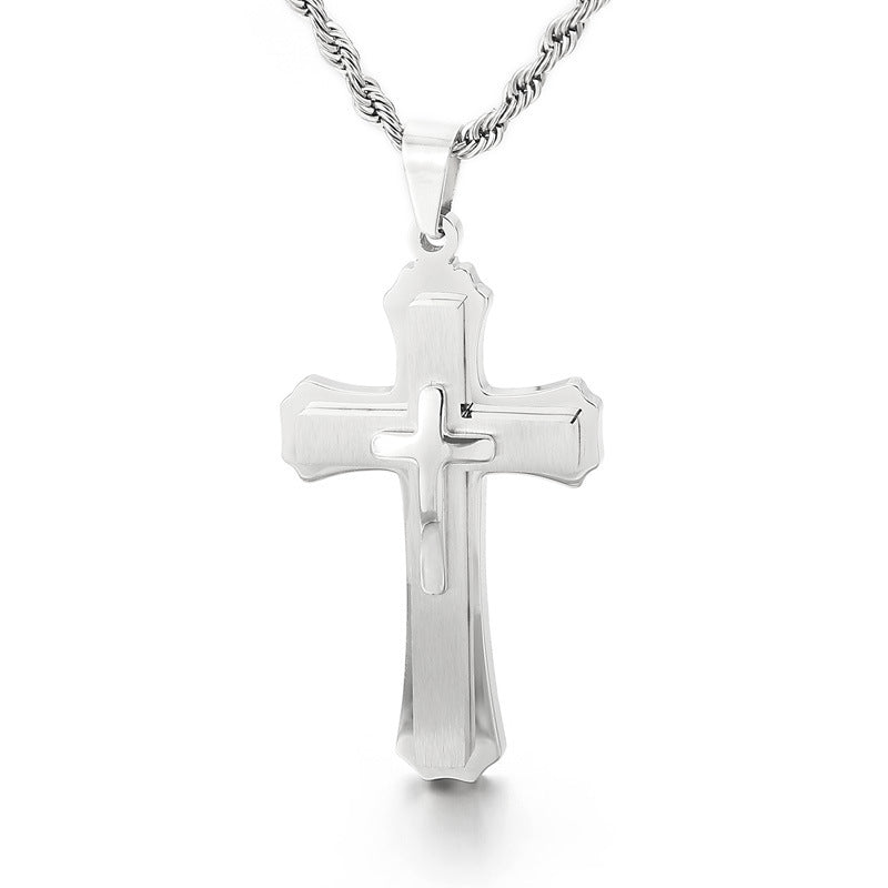 European And American Classic Creative Cross Pendant Necklace